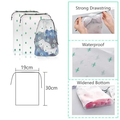 10-Piece Suitcase Organisers, Packing Cubes for Travel and Holiday, Travel Organiser Includes Cosmetic Bag, Shoe Bag, Suitcase Organiser Set for Home Storage (10 Leopard Pattern)