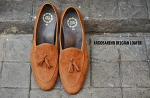 503-2 Tassel Suede Whisky Belgian Loafers