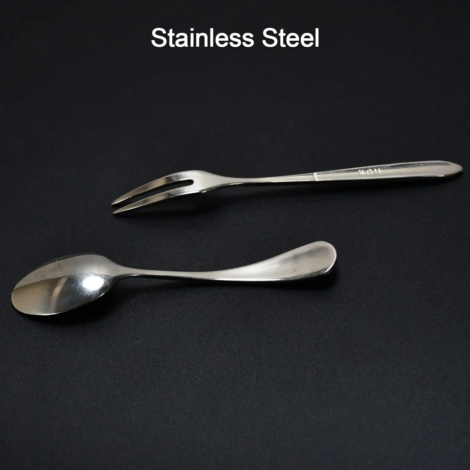 7071  Stainless Steel Table Spoon & Fork With Attractive Cover      ( 1 pcs )