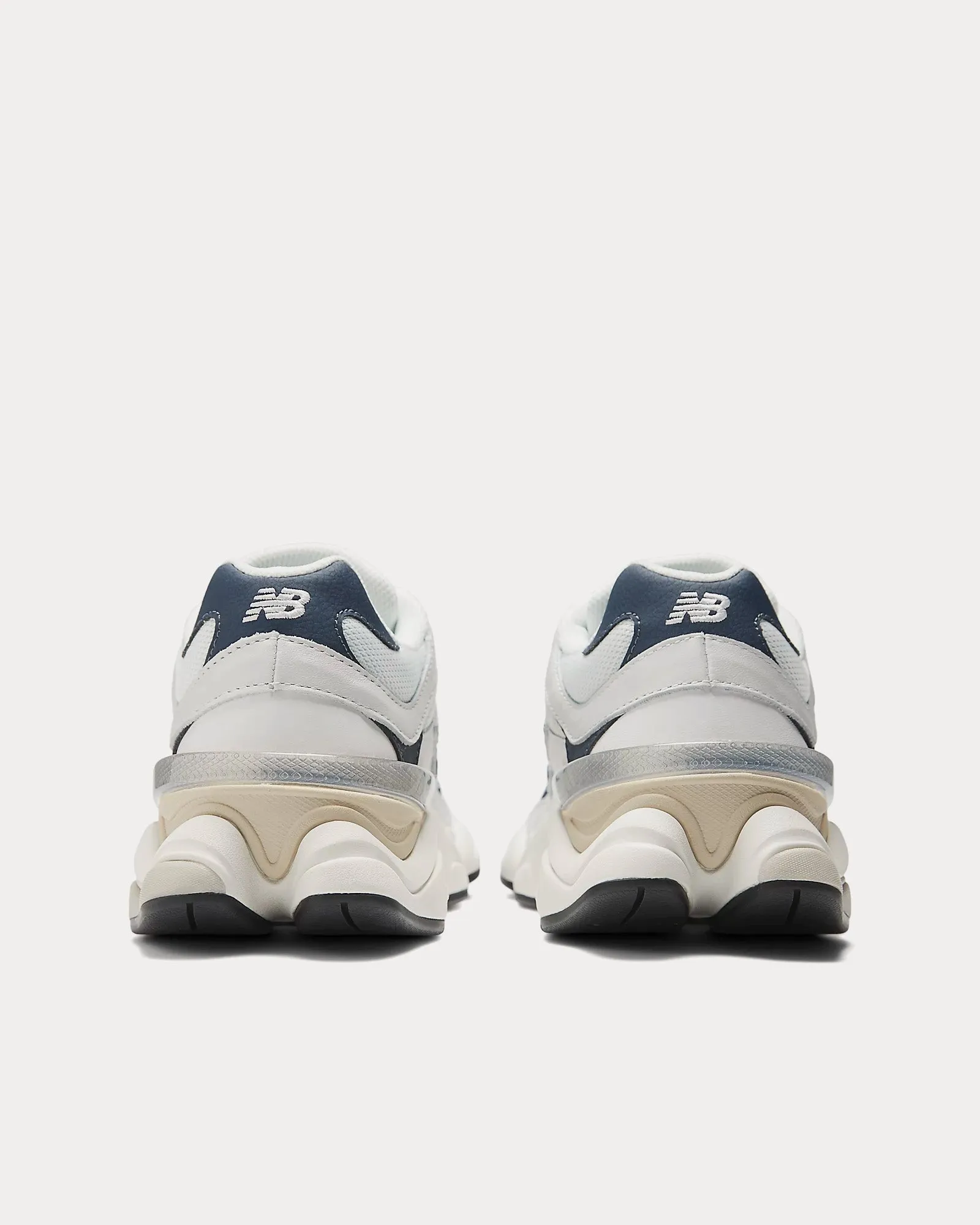 9060  White / NB Navy / Sea Salt Low Top Sneakers