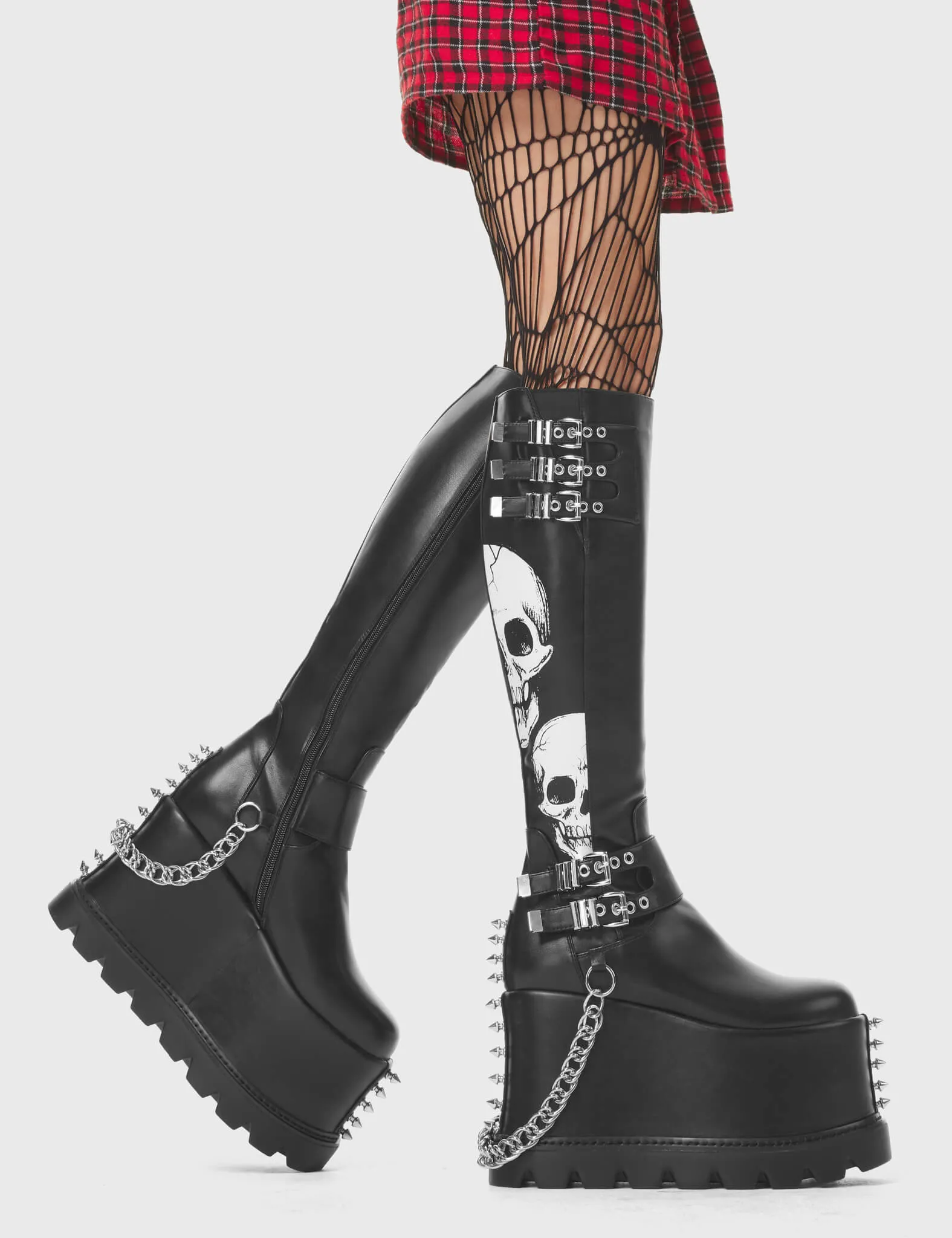 A Cut Above Chunky Platform Knee High Boots