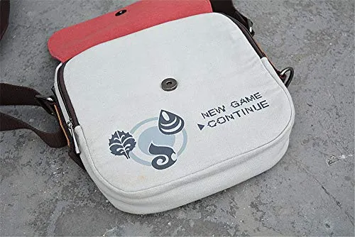 Abaddon Pokémon Canvas Crossbody Purse Bag Travel Shoulder handbags Cosplay Bag (RED)