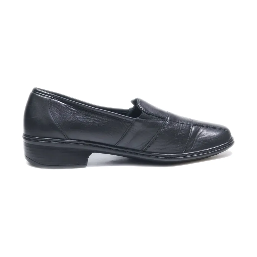 Ara Loafers Leather Black Colour For Women