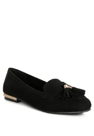 Atrika Faux Suede Tassel Loafers