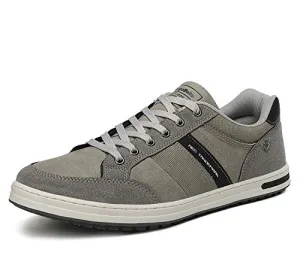 AX BOXING Mens Casual Shoes Fashion Sneakers Breathable Comfort Walking Shoes for Male(Gray Color, Numeric_10_Point_5)