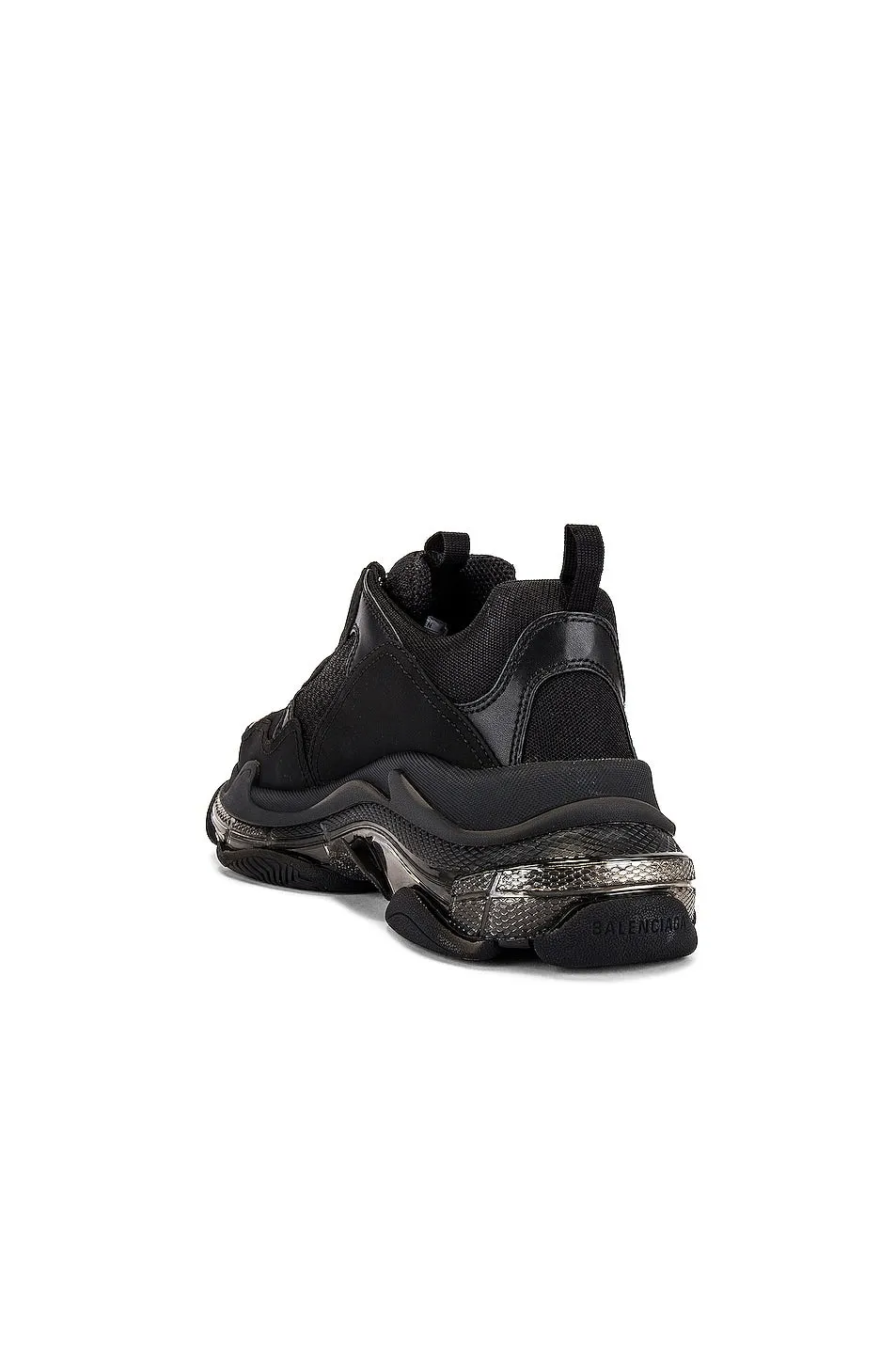 Balenciaga Triple S Clear Sole Sneakers, black