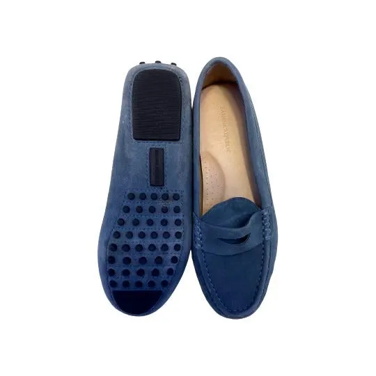 Banana Republic Slate Blue Leather Loafers