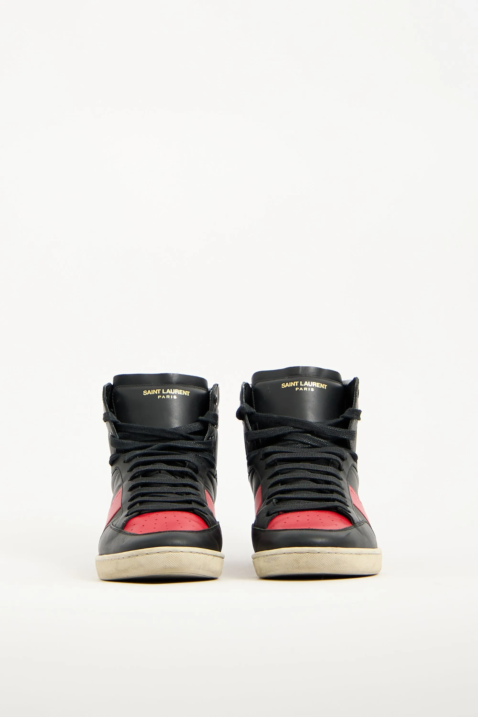 Black & Red Leather SL10H Sneaker