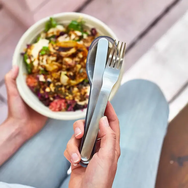 Black Blum Cutlery With Portable Carry Case