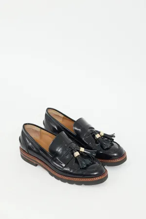 Black Patent Manila Tassel Loafer