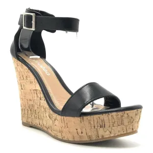 Black Platform Wedges