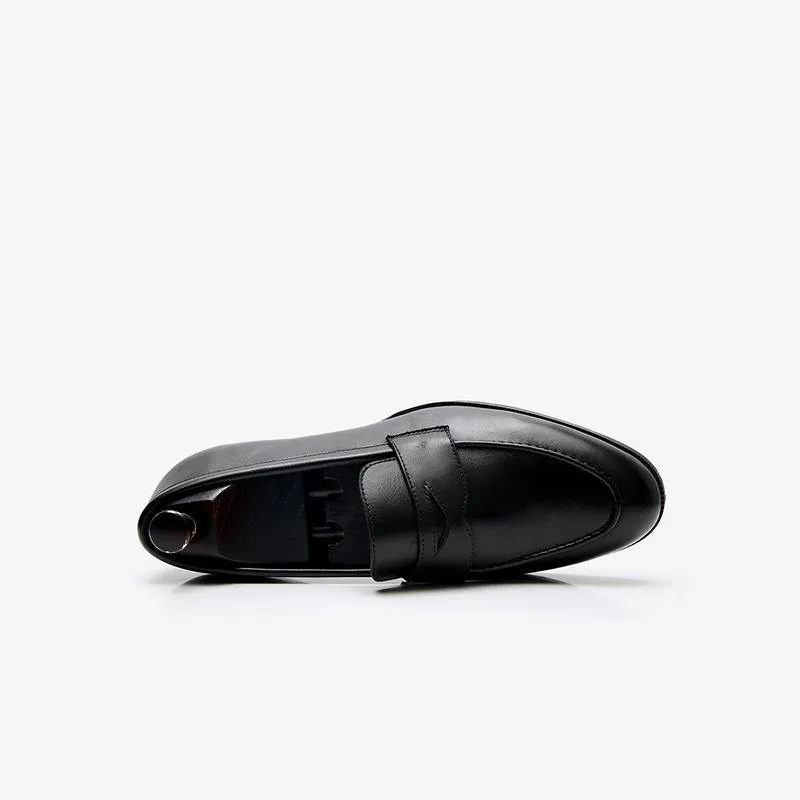 Black Round Toe Loafers