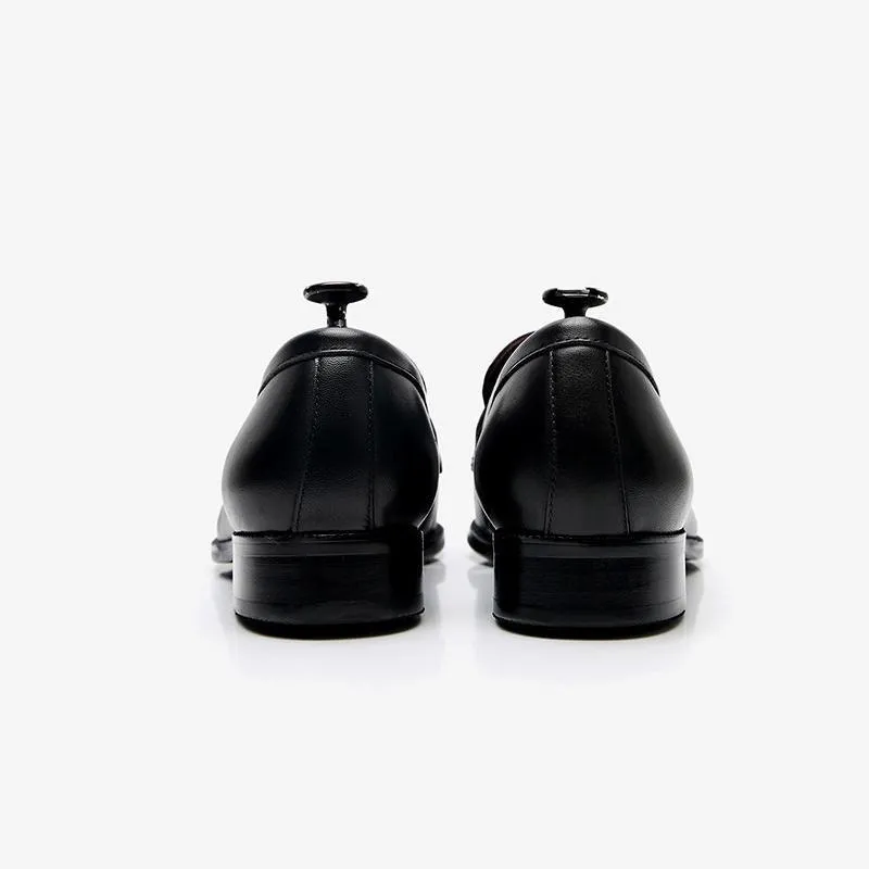 Black Round Toe Loafers