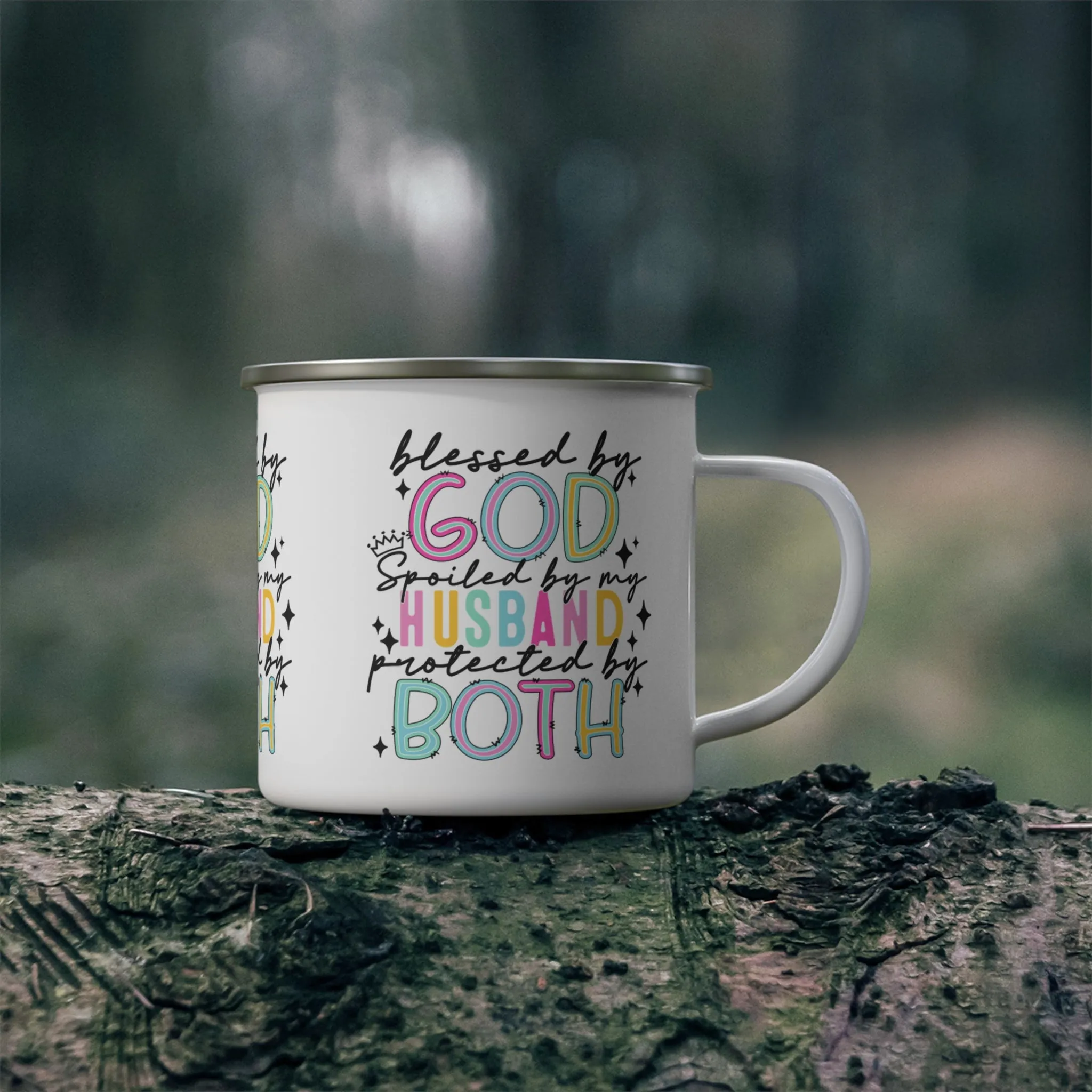 Blessed & Spoiled Enamel Camping Mug
