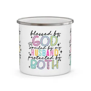 Blessed & Spoiled Enamel Camping Mug