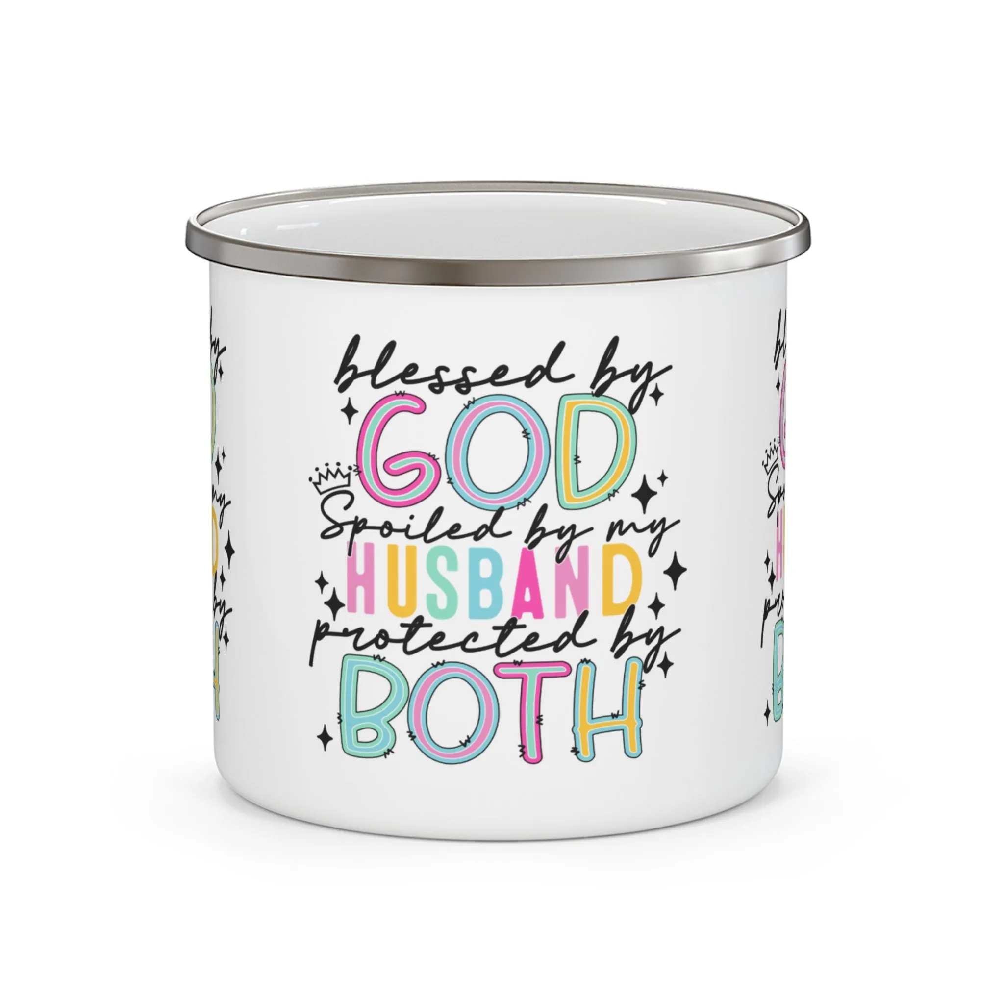 Blessed & Spoiled Enamel Camping Mug