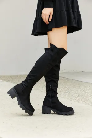 Blue Zone Planet |  Legend Spell On You Lug Sole Over-The-Knee Boots