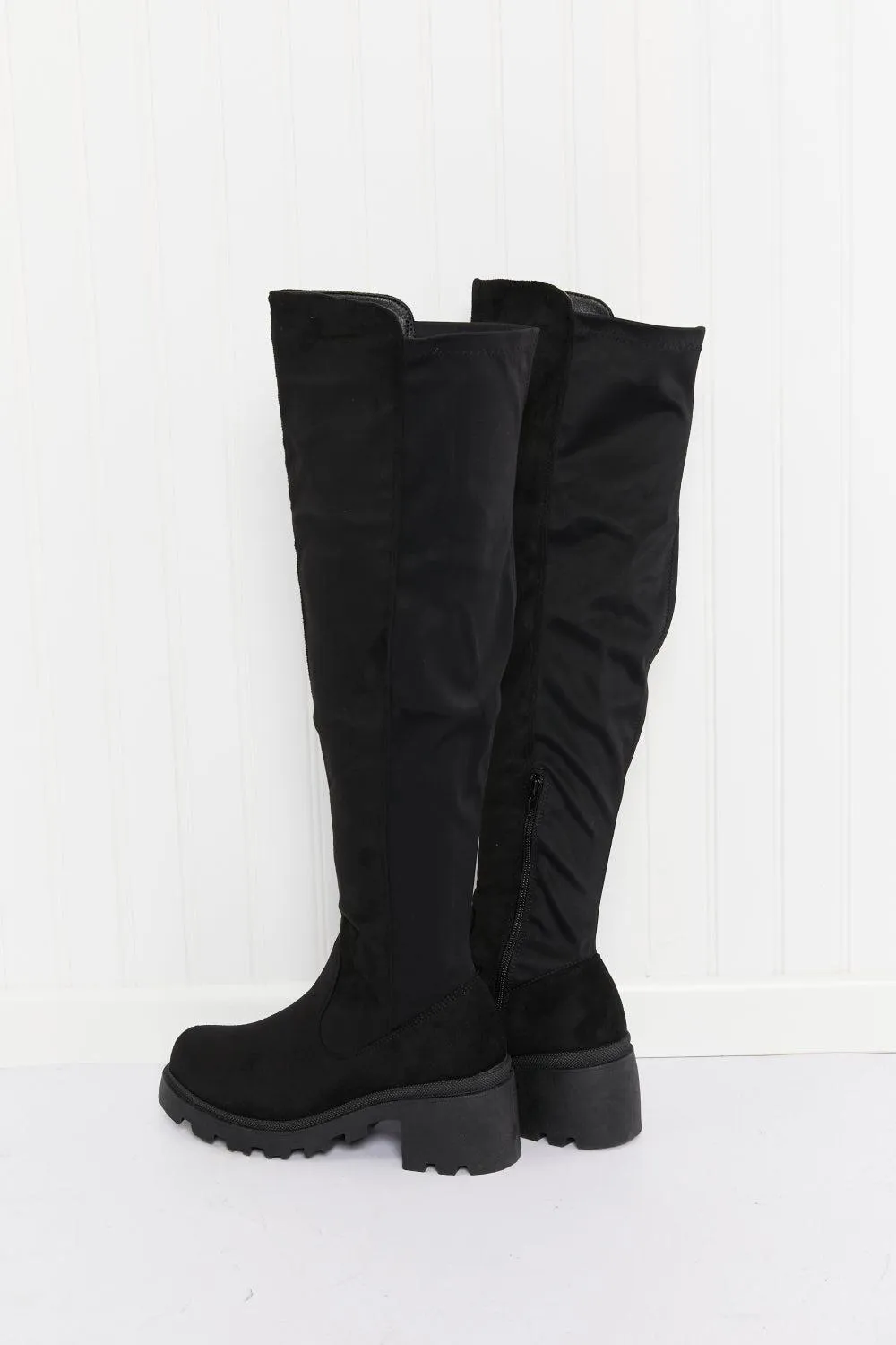Blue Zone Planet |  Legend Spell On You Lug Sole Over-The-Knee Boots
