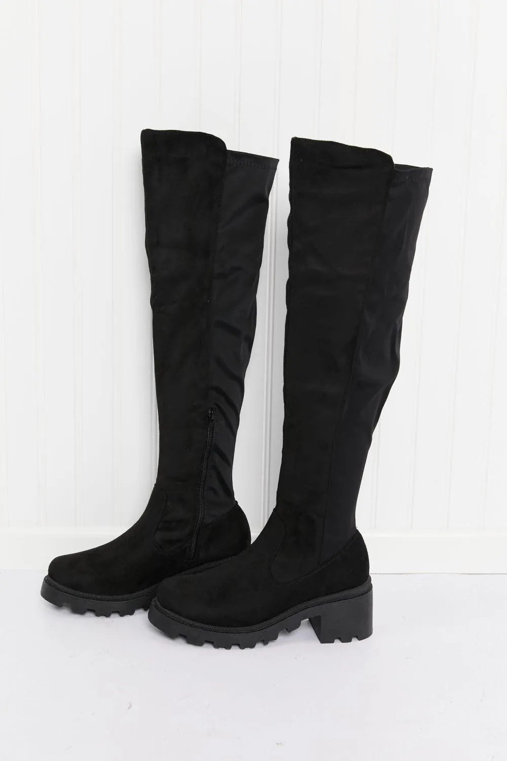 Blue Zone Planet |  Legend Spell On You Lug Sole Over-The-Knee Boots