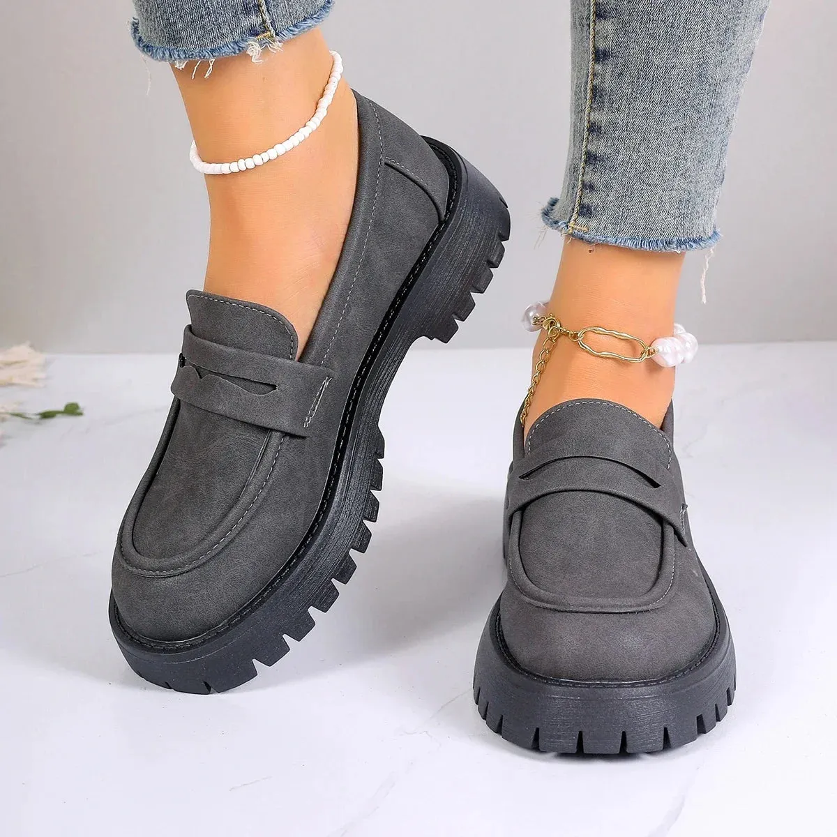 British Style Platform Shoes/ Loafers