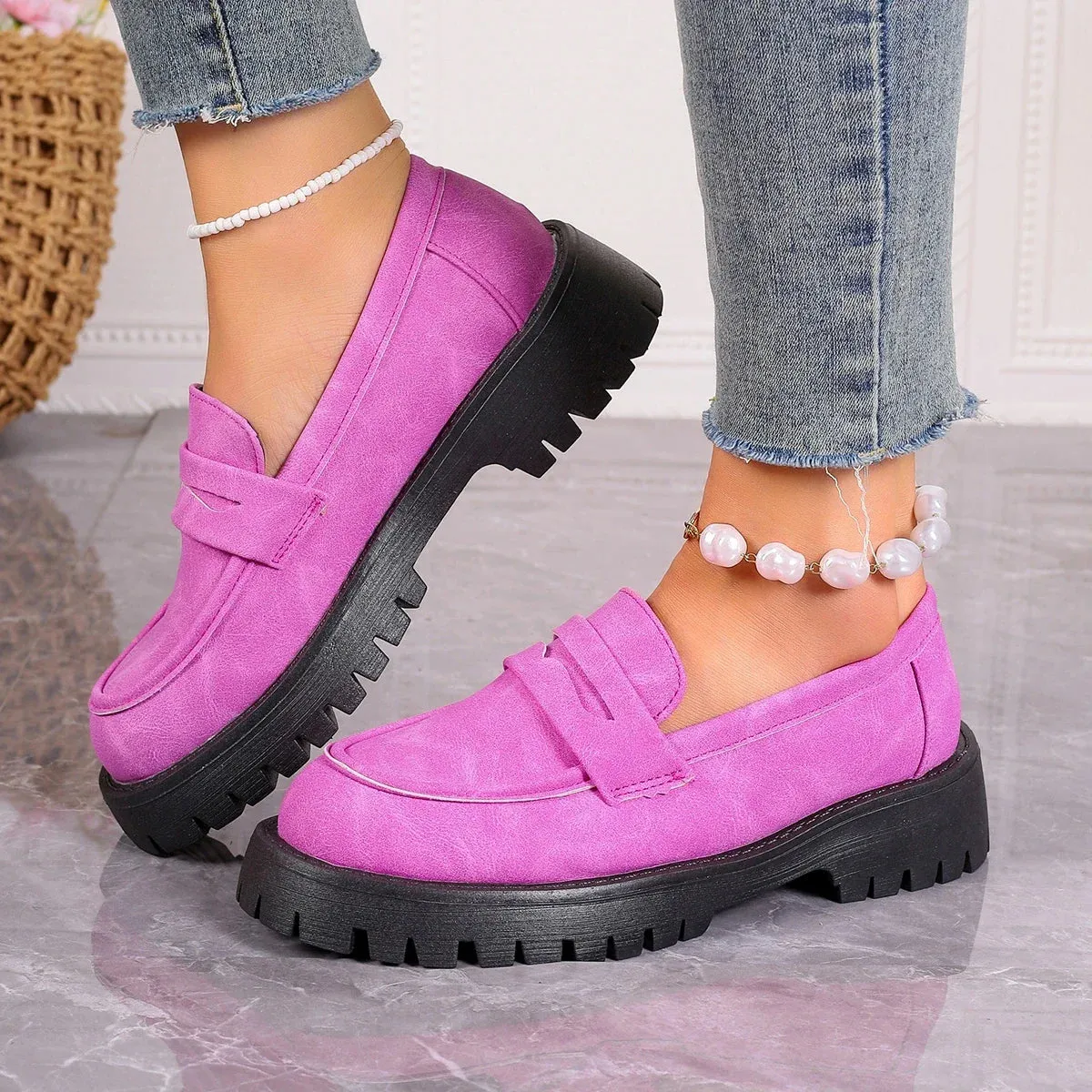 British Style Platform Shoes/ Loafers