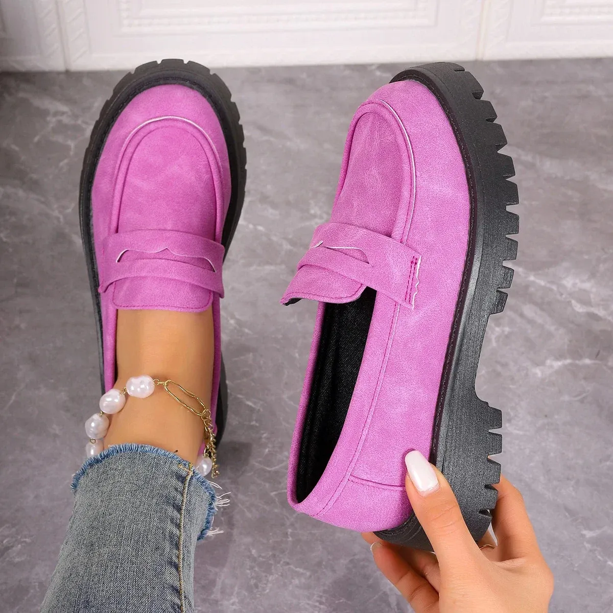 British Style Platform Shoes/ Loafers