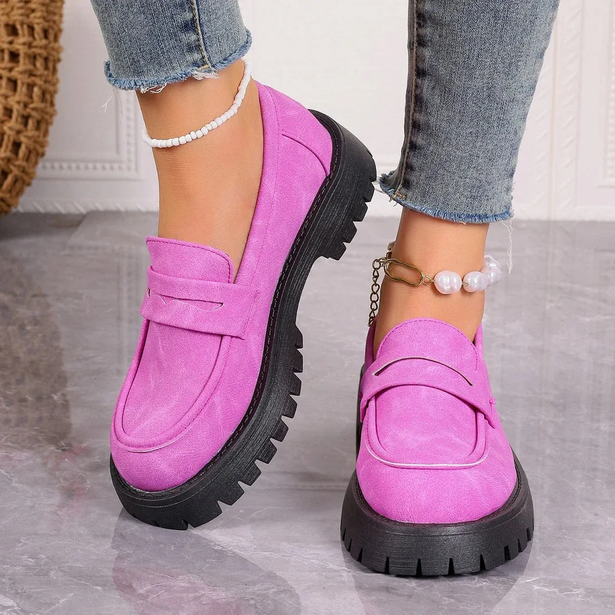 British Style Platform Shoes/ Loafers