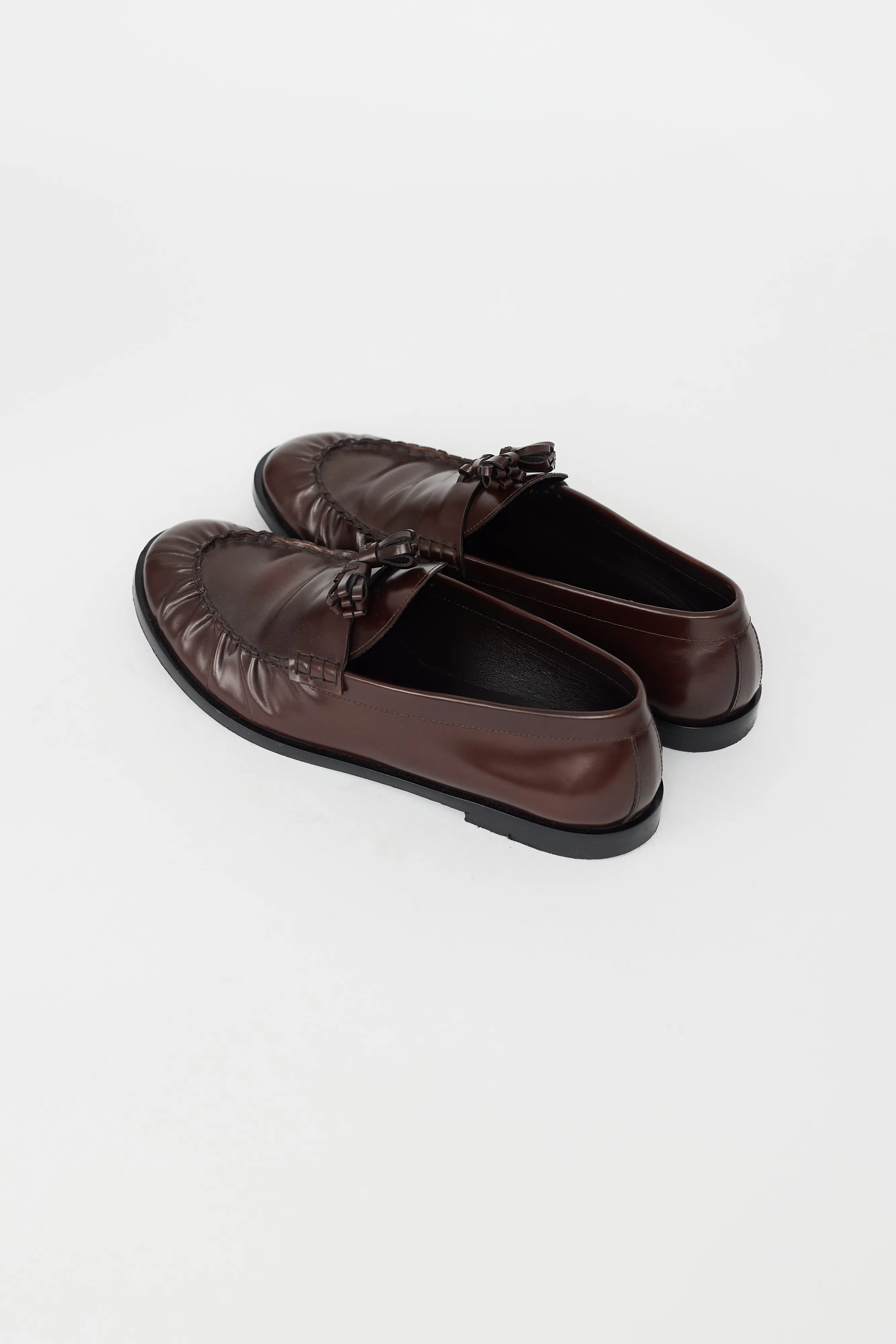 Brown Leather Tassel Loafer