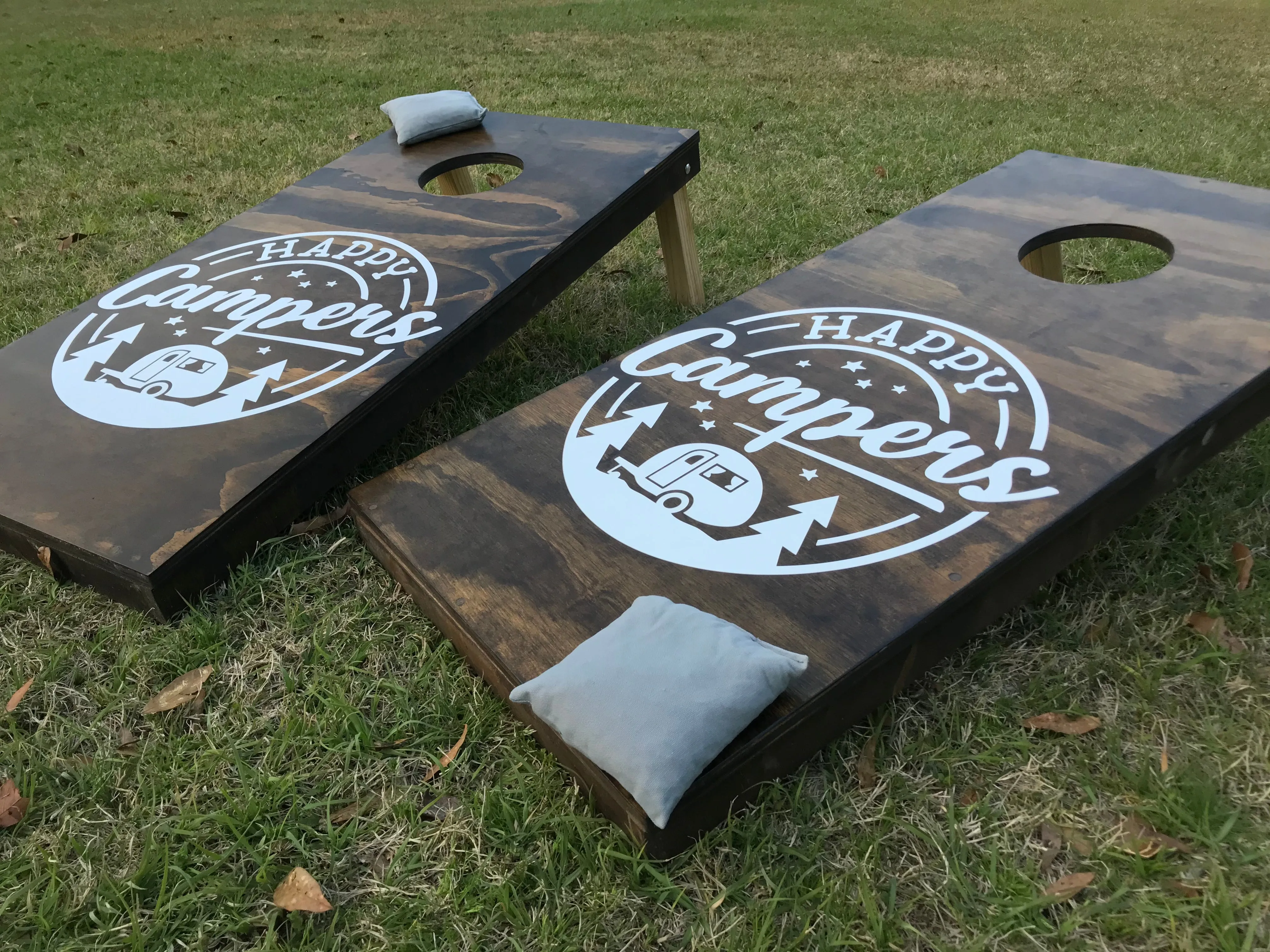 Camping Size Cornhole Set With Bean Bags