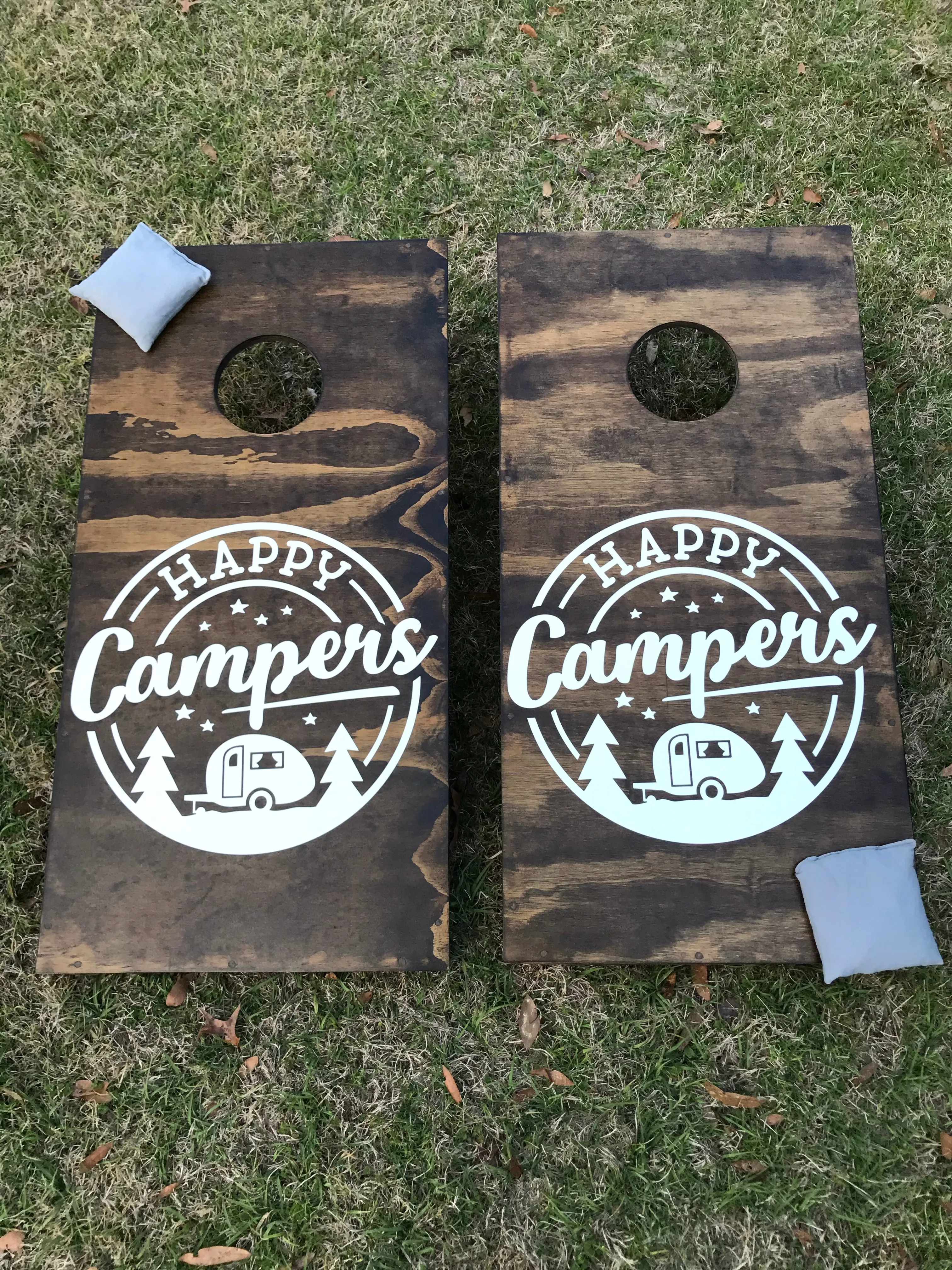 Camping Size Cornhole Set With Bean Bags
