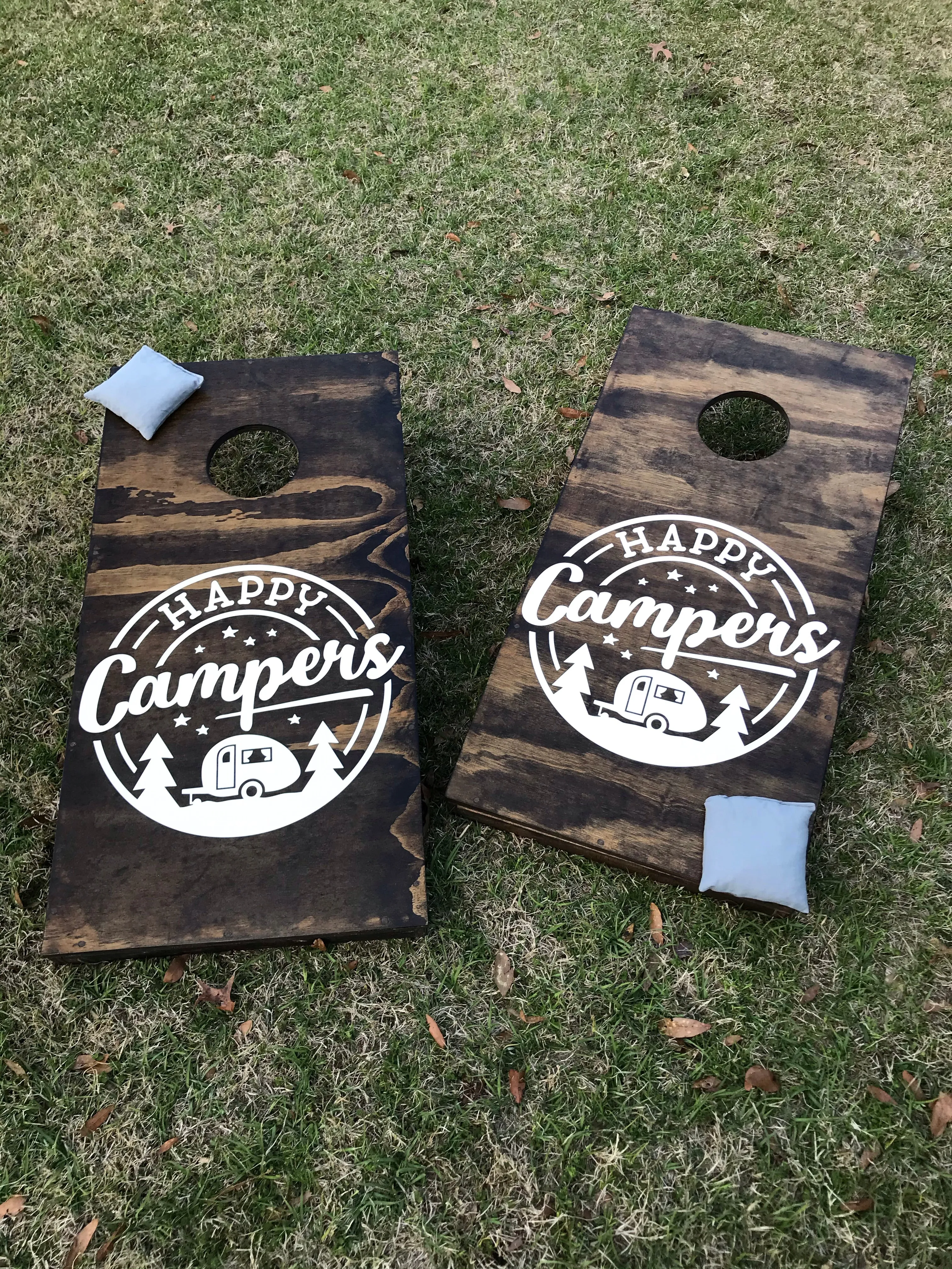 Camping Size Cornhole Set With Bean Bags