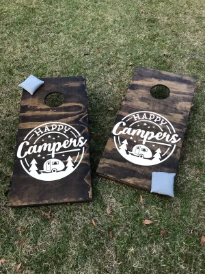 Camping Size Cornhole Set With Bean Bags