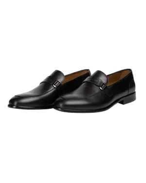 Cerruti 1881 Black Leather Loafers