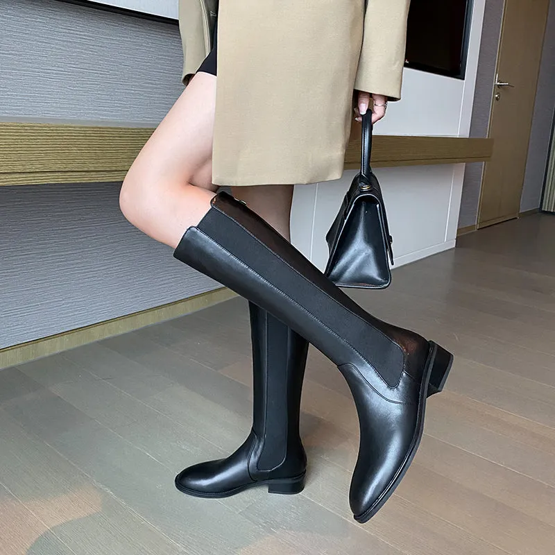 Chaya Handmade Chelsea Knee High Riding Boots