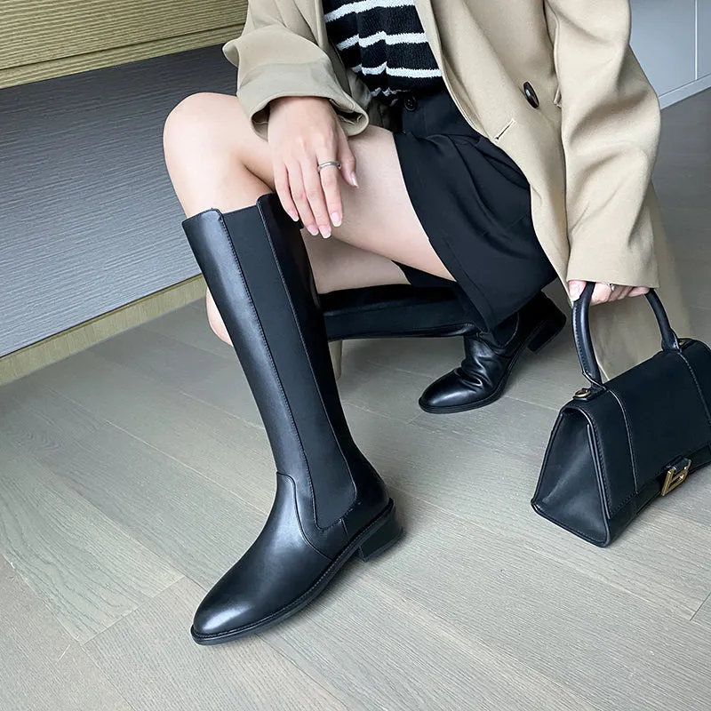 Chaya Handmade Chelsea Knee High Riding Boots