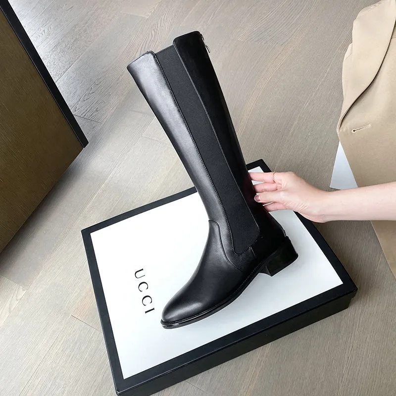 Chaya Handmade Chelsea Knee High Riding Boots