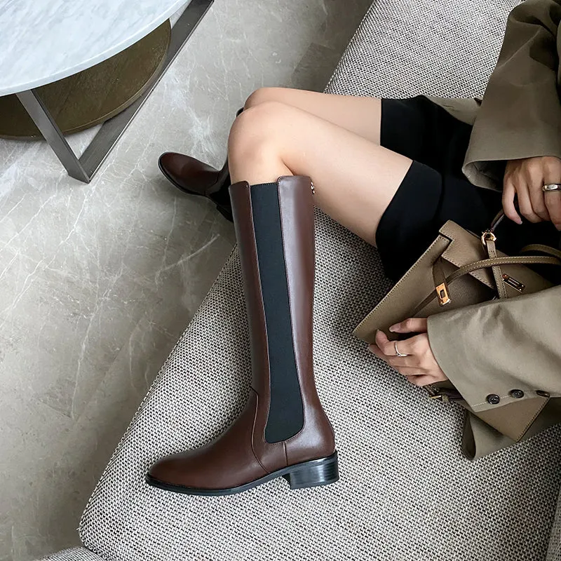 Chaya Handmade Chelsea Knee High Riding Boots