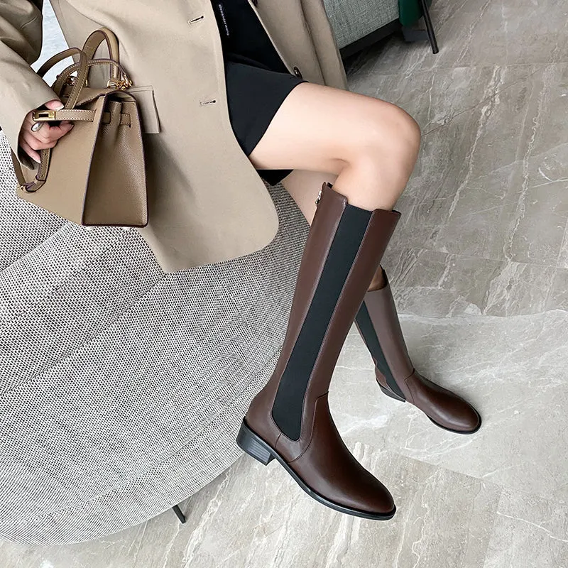 Chaya Handmade Chelsea Knee High Riding Boots