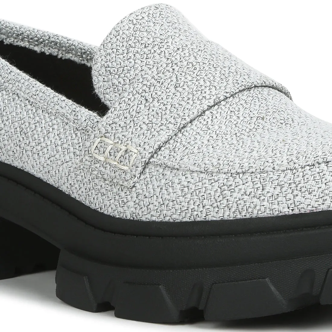 Chunky Lug Sole Loafers