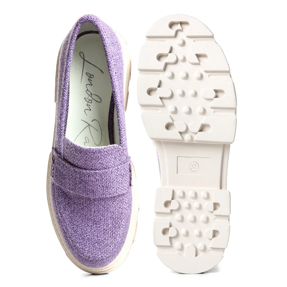 Chunky Lug Sole Loafers
