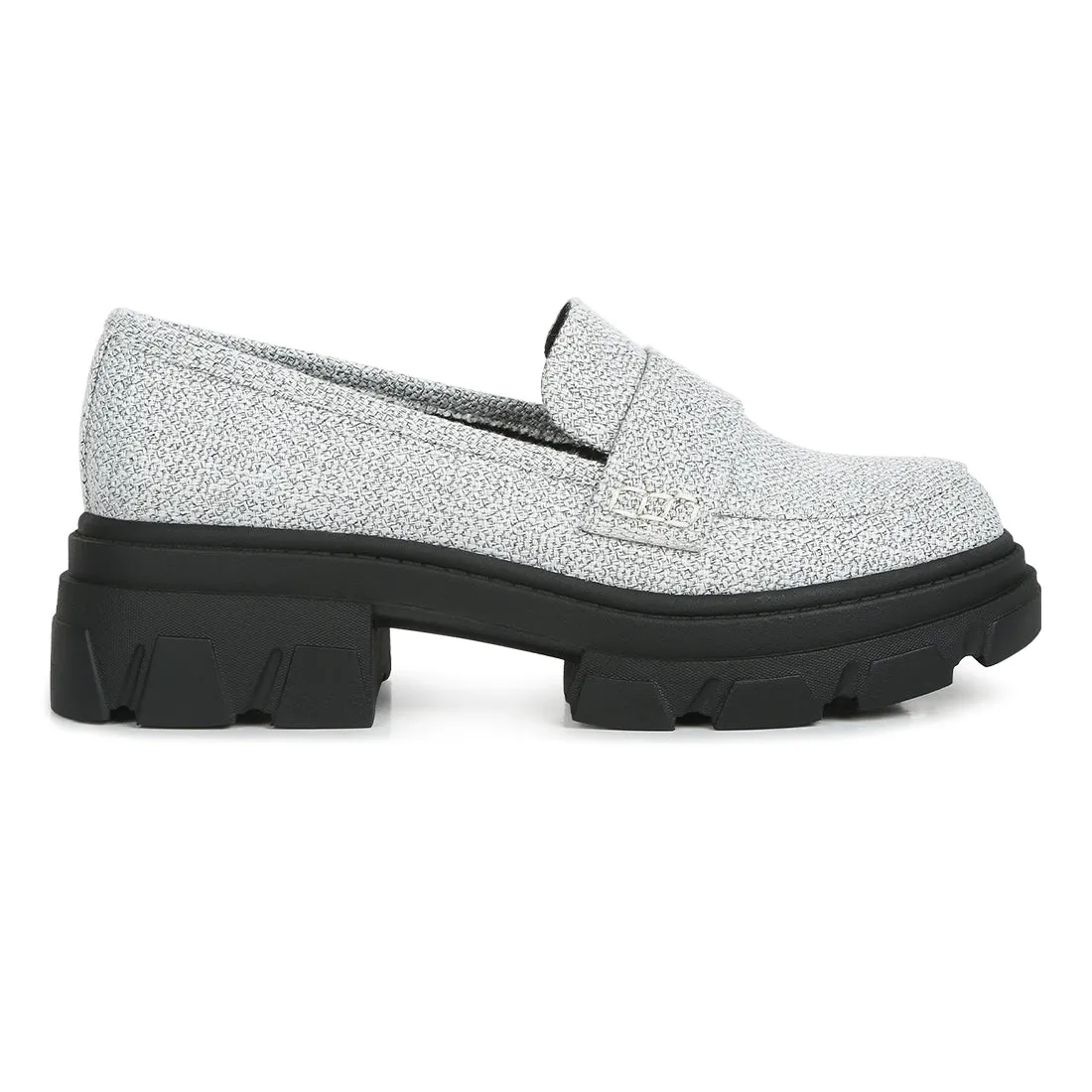 Chunky Lug Sole Loafers