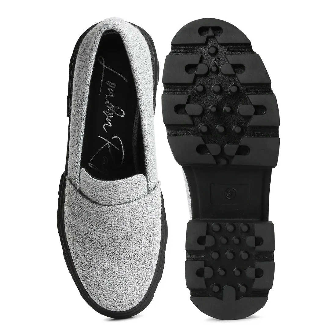 Chunky Lug Sole Loafers