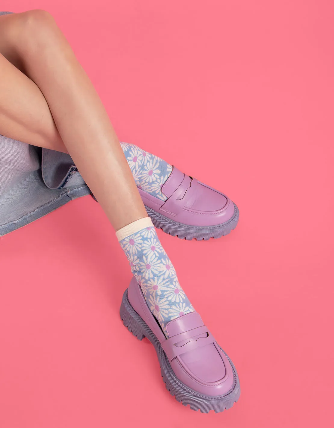 Chunky platform loafers