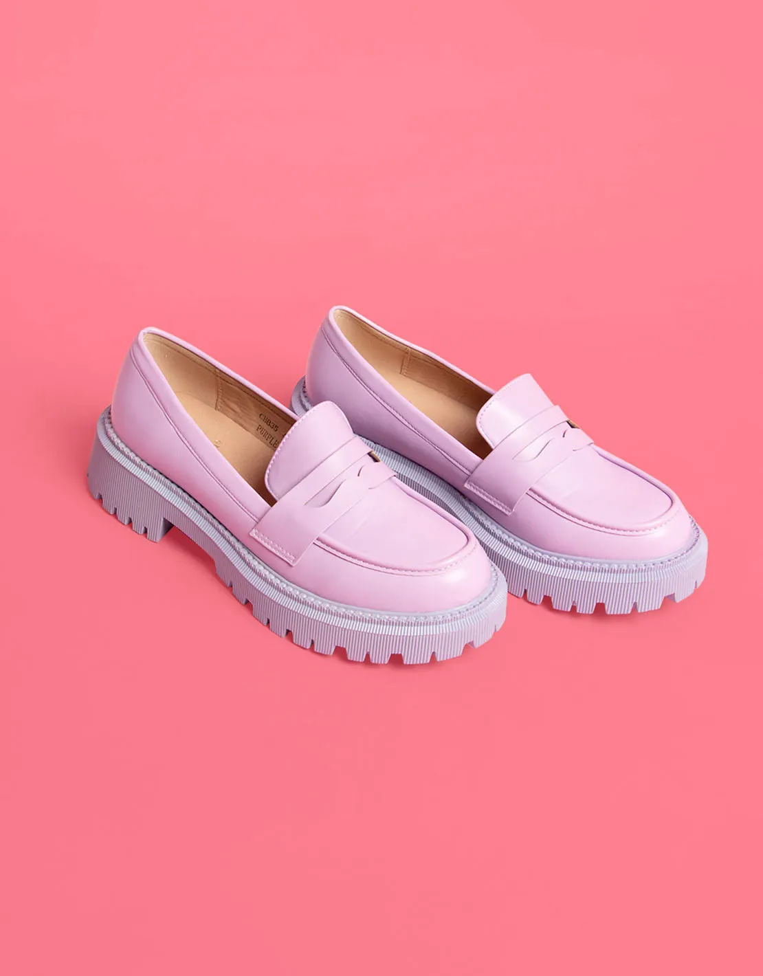 Chunky platform loafers