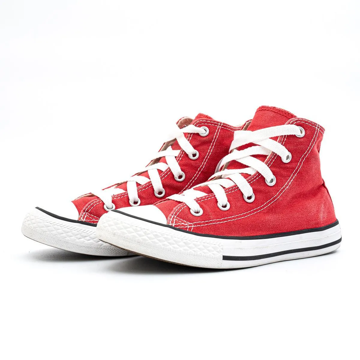 Converse Chuck Taylor All Star Hi Sneakers Fabric Red Colour For Kids