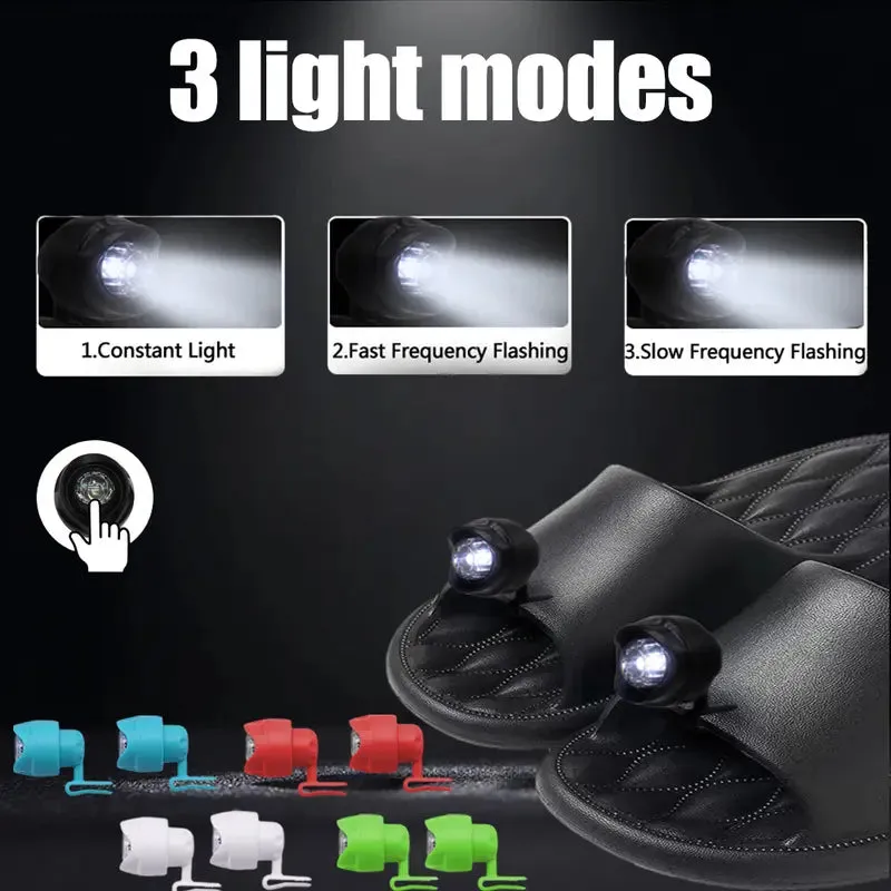 crock Headlights Lights Flashlights & Waterproof Shoes Lights Flashlights Attachment for Crocs Kids Adults