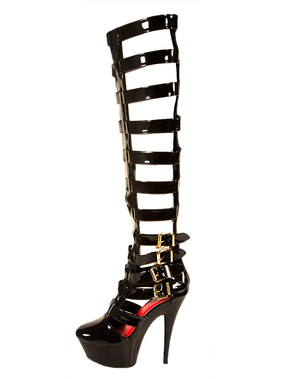 Cruz Strappy Knee High Boots