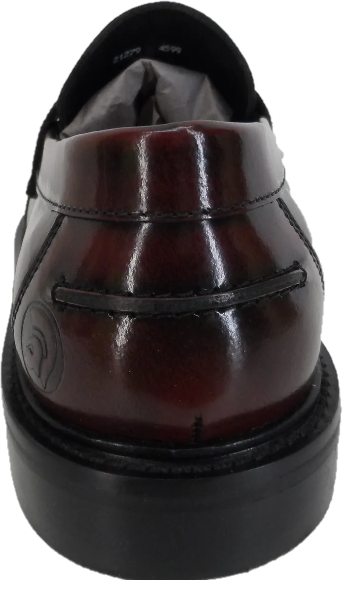 Delicious Junction and Trojan Mens The Duke Oxblood Tassel Loafers