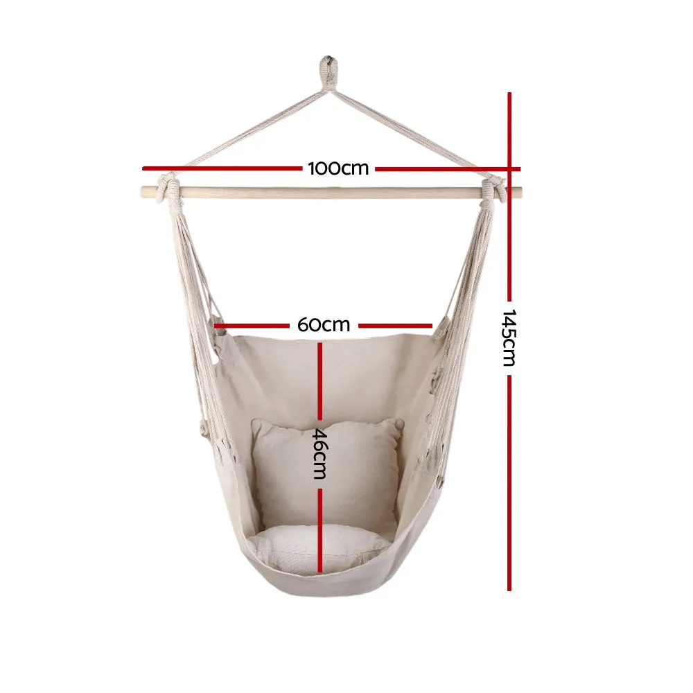 Durable Outdoor Hammock Chair with Cushions, Gardeon