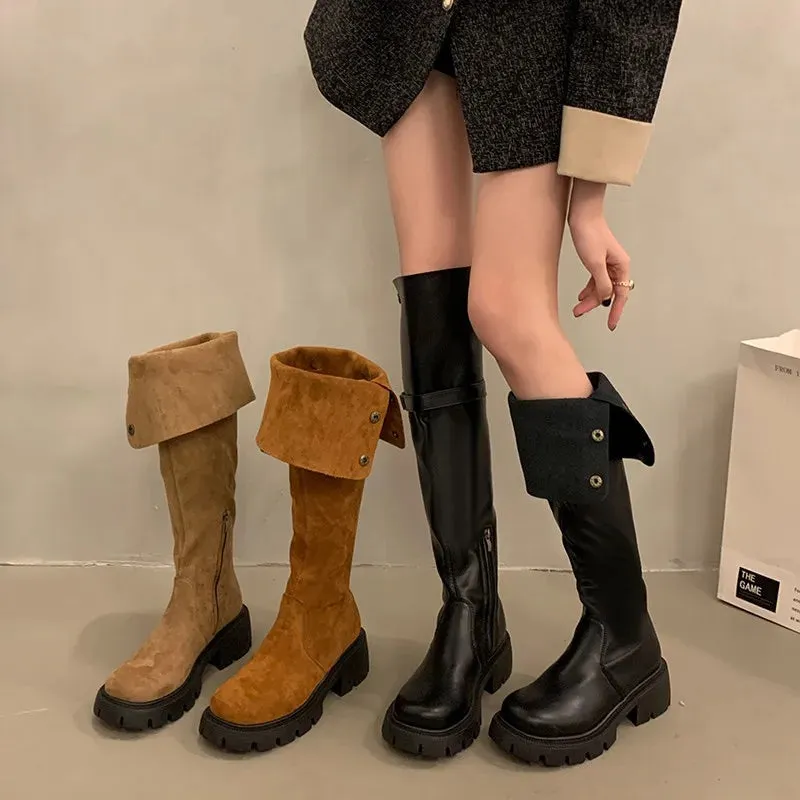 Elegant Fashionable Chic Stylish Trendy Comfortable Pointed Toe Knee High Boots
